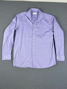 Eton Lavender Micro-Check Dress Shirt